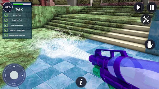 nadando piscina limpieza Games | juego | XWorld