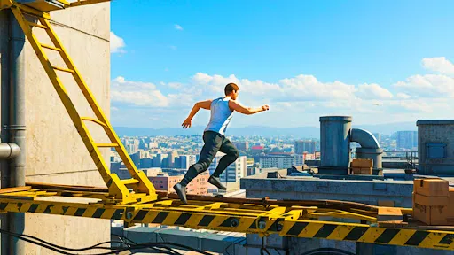 Going Up Parkour Rooftop Jump | juego | XWorld