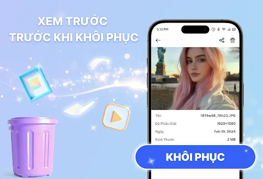 Khôi phục dữ liệu: Ảnh & Video | Games | XWorld