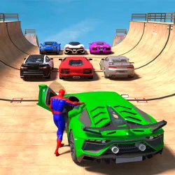 XWorld | Superhero Car: Mega Ramp Games