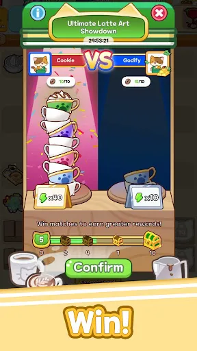 Merge Cat Cafe : Coffee cat | Permainan | XWorld