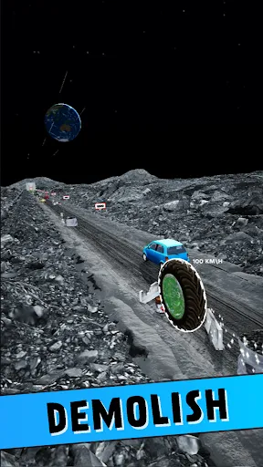 Crazy Tire - Reach the Moon | juego | XWorld