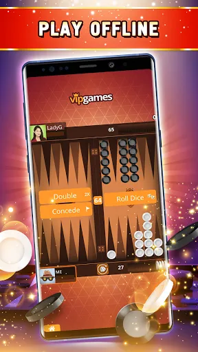 Backgammon Offline・Board Game | Permainan | XWorld