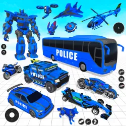 XWorld | Police Robot Bus: Car Games