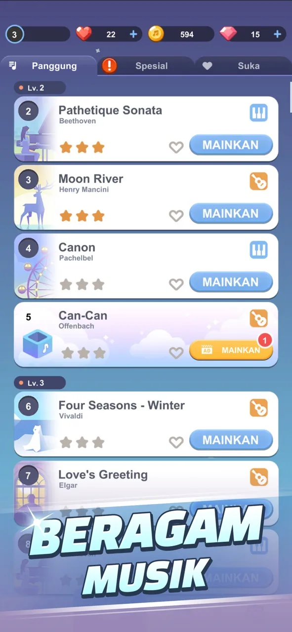Healing Tiles : Guitar & Piano | Permainan | XWorld