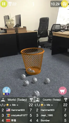 Paper Bin AR: office games | Games | XWorld