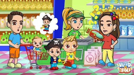 Vlad & Nikita Supermercado | juego | XWorld