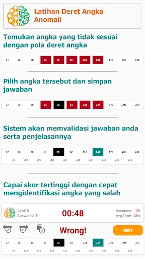 GMath: Deret Huruf/Angka & TWK | Permainan | XWorld