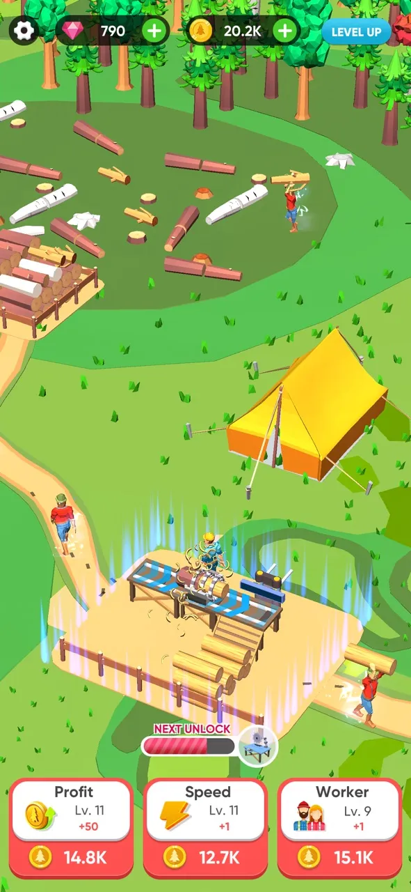 Idle Lumber Mill | 游戏 | XWorld