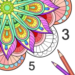 XWorld | Mandala Color by Number Book