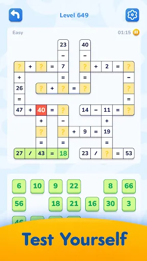 Math Crossword — Number puzzle | Permainan | XWorld