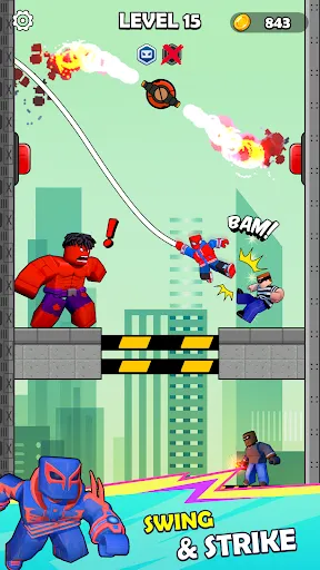 Spiderblox Hero Rope Fighter | Permainan | XWorld