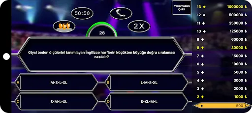 Milyoner 2025 Bilgi Yarışması | 游戏 | XWorld