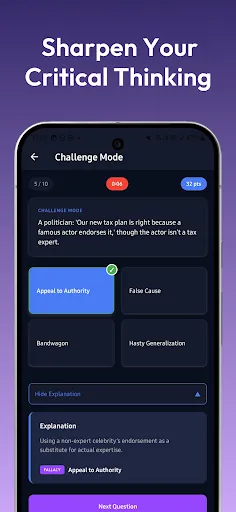 Spot Fallacy: Improve Logic | Permainan | XWorld