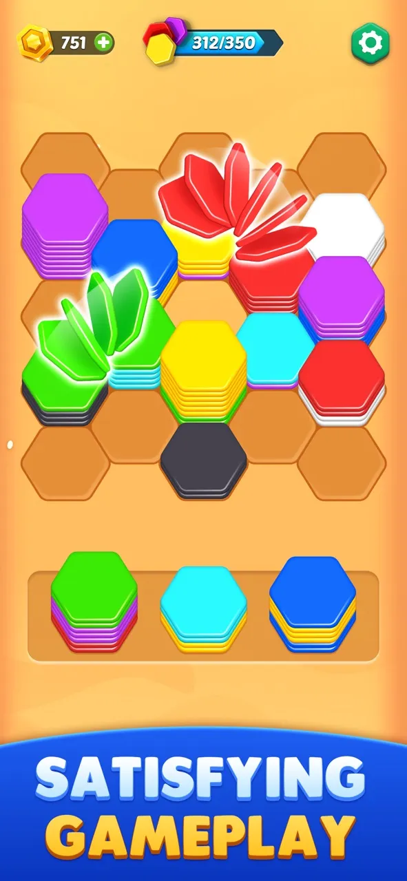 HexaGo - Sorting Journey | Permainan | XWorld