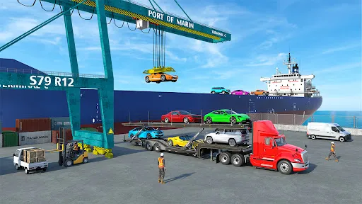 trailer truk pengangkut mobil | Permainan | XWorld