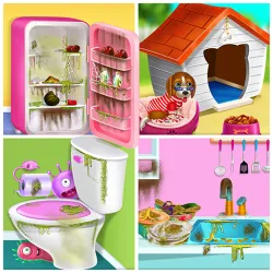 XWorld | home clean - design girl games