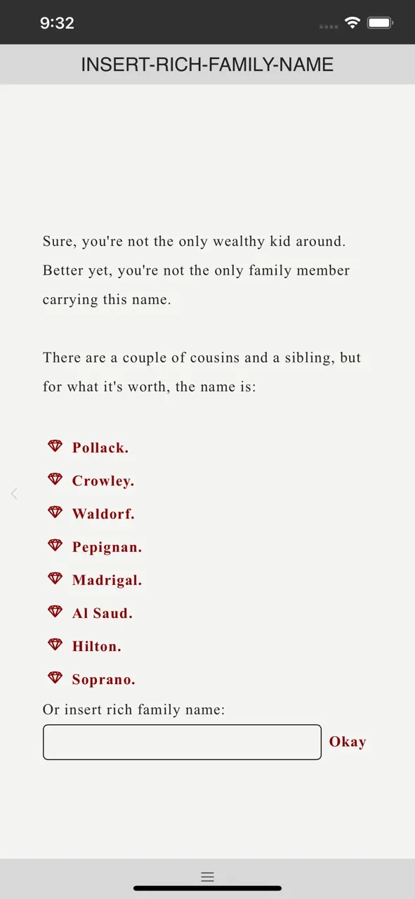 Insert-Rich-Family-Name | Игры | XWorld