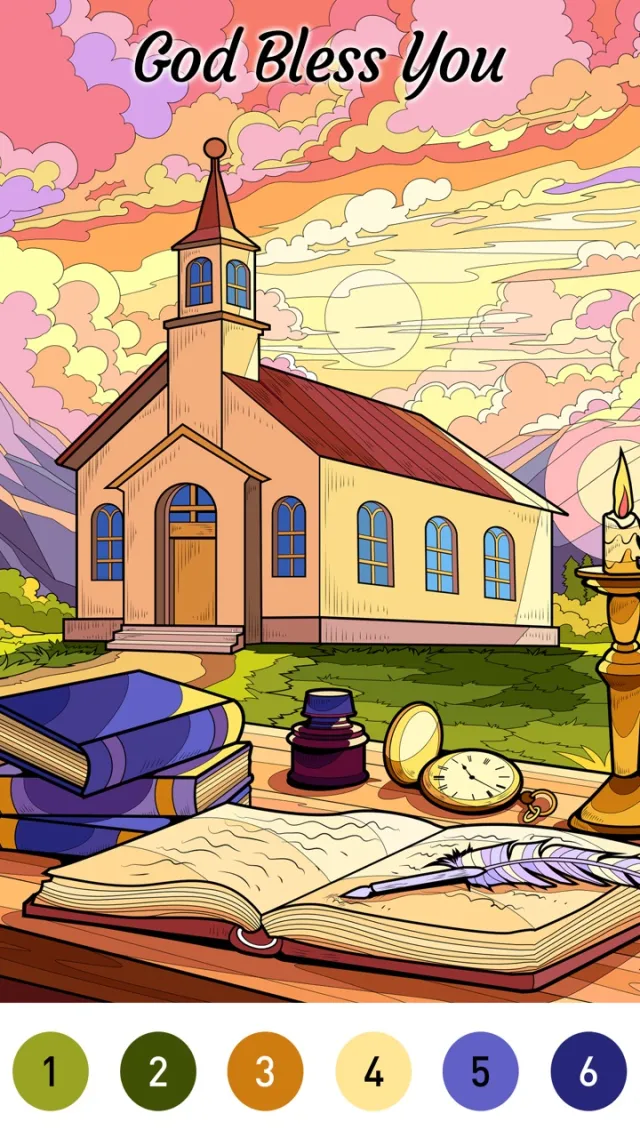 Bible Color Paint By Number | 游戏 | XWorld