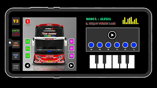 Bus Telolet Basuri Pianika V24 | Permainan | XWorld