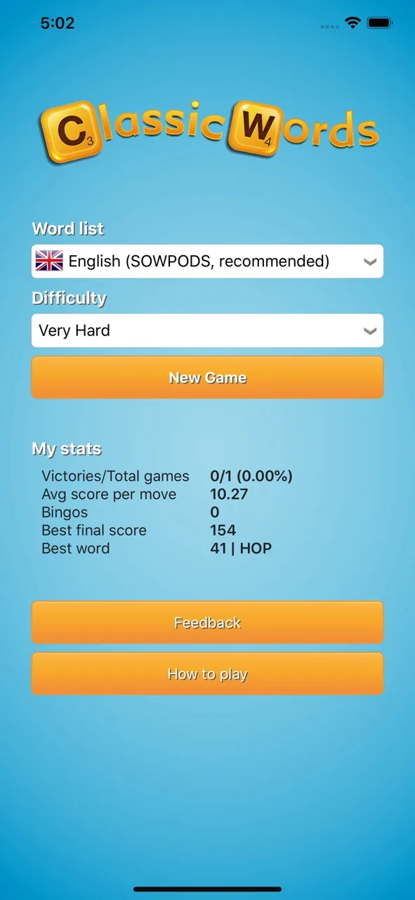 Classic Words (solo word game) | เกม | XWorld