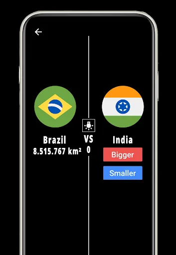 Higher or Lower : Country Area | เกม | XWorld