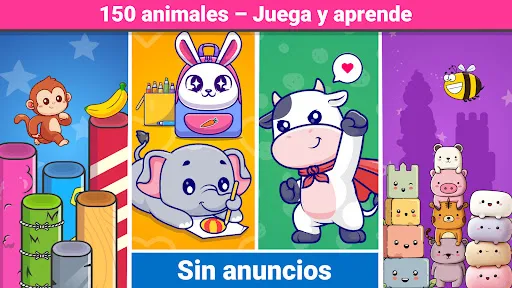 Animales puzzle para niños 2-5 | juego | XWorld