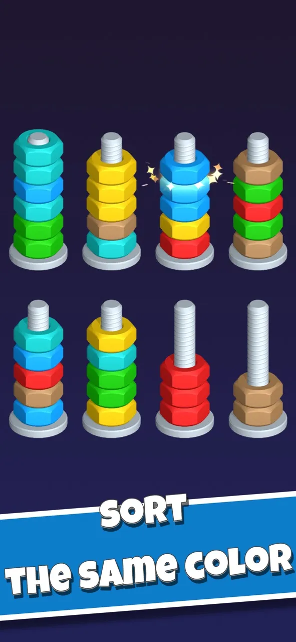 Nut Sort-Color Puzzle Games | Permainan | XWorld