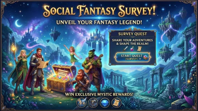 Multi-Step - Social Fantasy Survey | Permainan | XWorld