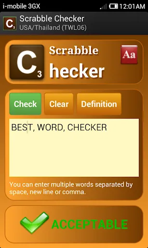 Word Checker (for SCRABBLE) | Games | XWorld