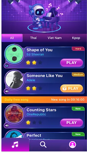 Piano Dance Music | Permainan | XWorld