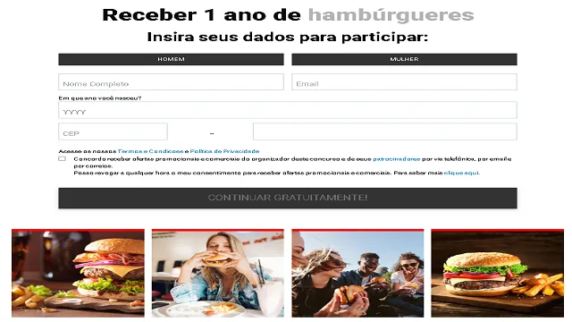 Receive 1 year of burgers | Jogos | XWorld