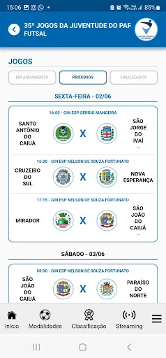 Paraná Esporte | Jogos | XWorld