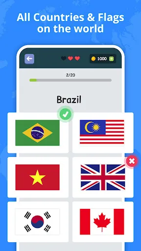 Flags of Countries: Quiz Game | 游戏 | XWorld