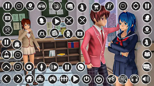 Sim kencan SMA Anime | Permainan | XWorld