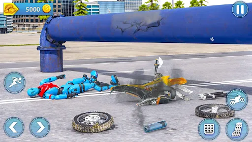 Motorcycle Crash Ragdoll Fall | Games | XWorld