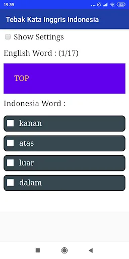 Tebak Kata Inggris Indonesia | Permainan | XWorld
