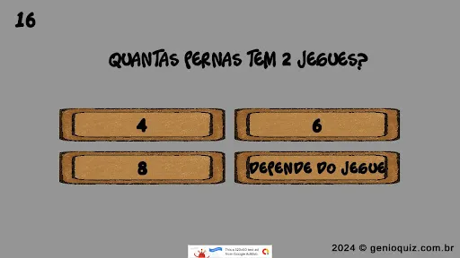 Gênio Quiz Jegue | Jogos | XWorld