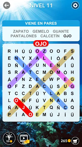 Búsqueda de palabras | juego | XWorld