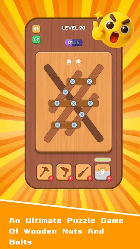 Wooden Screw Puzzle | Permainan | XWorld