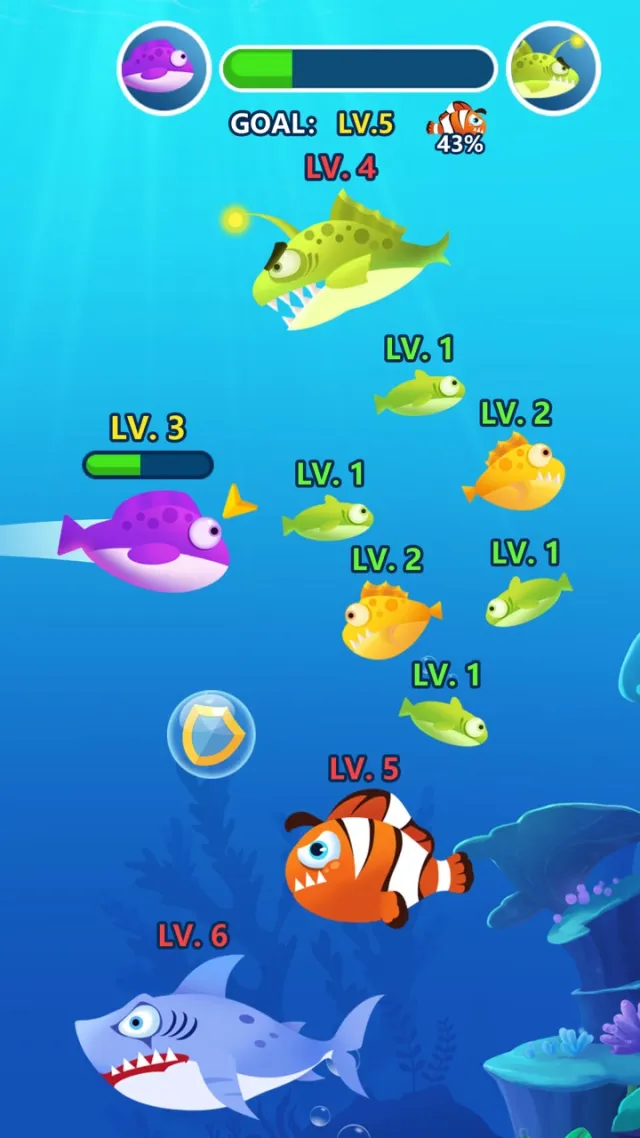 Ocean Fish Evolution | Games | XWorld