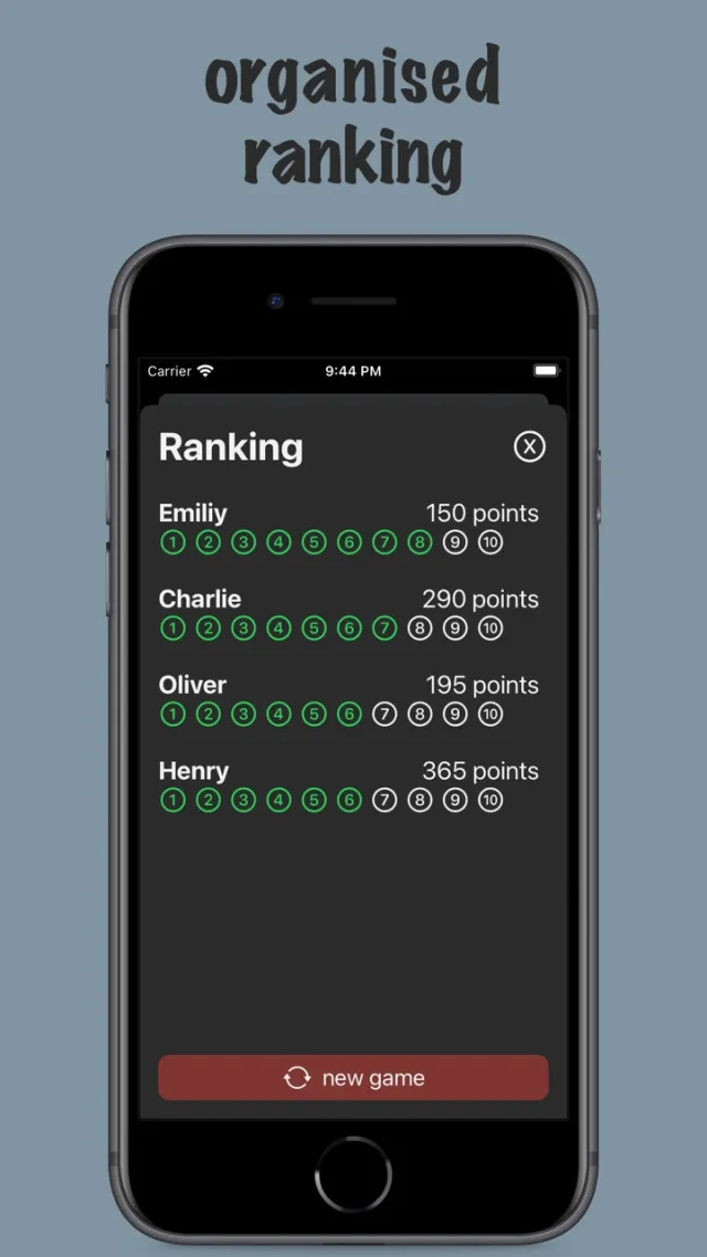 Phase 10 Scoring | 游戏 | XWorld