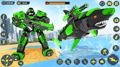 Shark Robot Car Transform Game | Games | XWorld