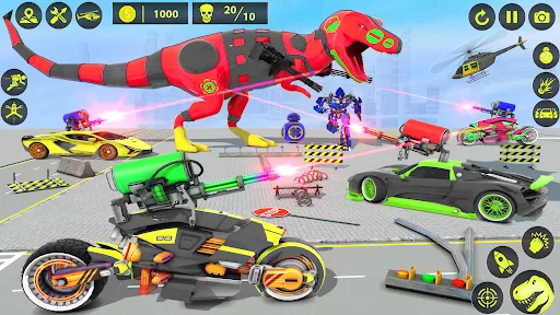 Dino Robot Car Transform Games | Games | XWorld