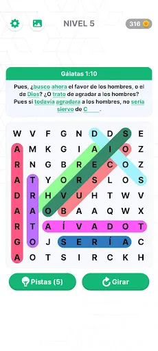 Sopa de letras de la Biblia | juego | XWorld