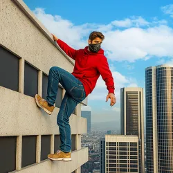 XWorld | Going Up Parkour Rooftop Jump