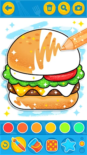 Coloring Meal for Kids Game | Games | XWorld