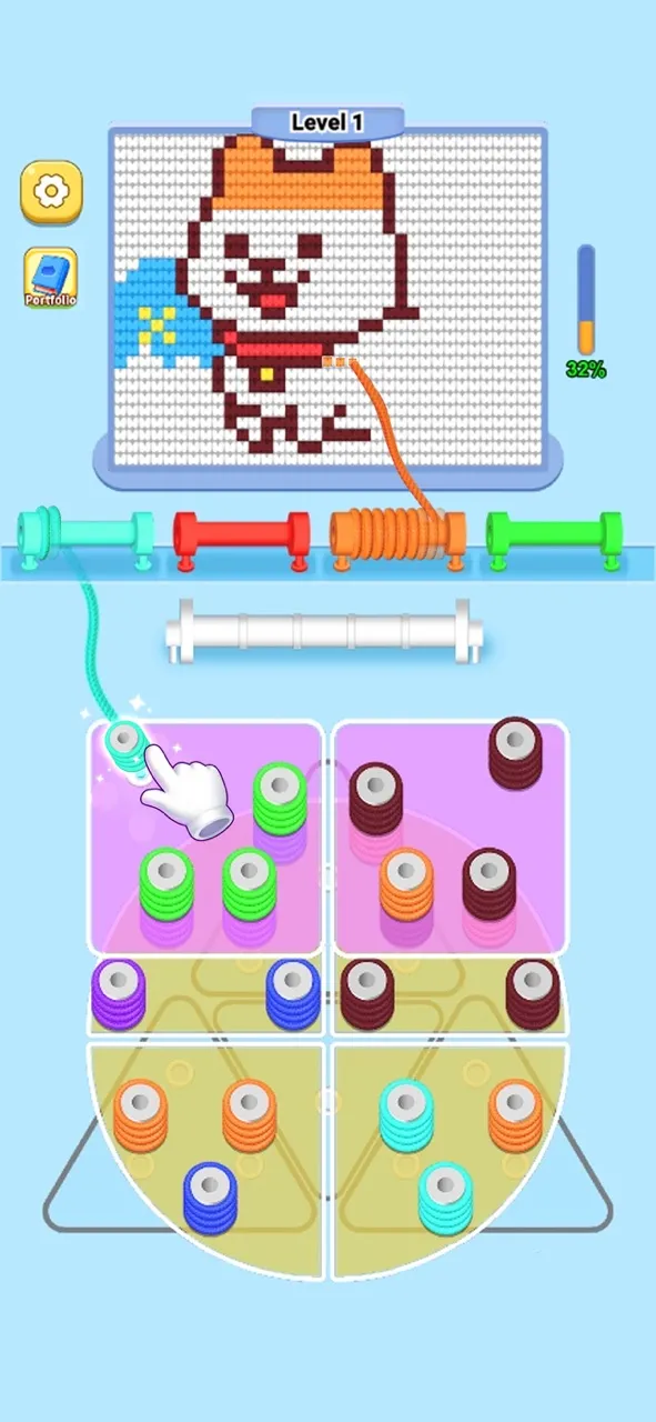 Wool Sort - Pin Out 3D | 游戏 | XWorld