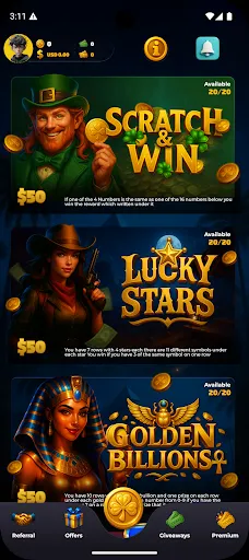 Premium Scratch Cards | Permainan | XWorld