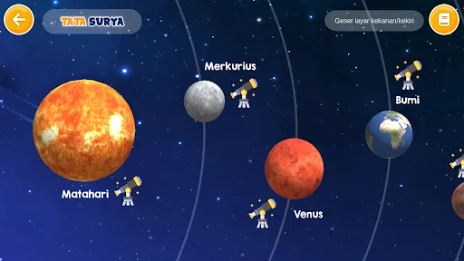 Bumi Kita dalam Tata Surya 3D | Permainan | XWorld